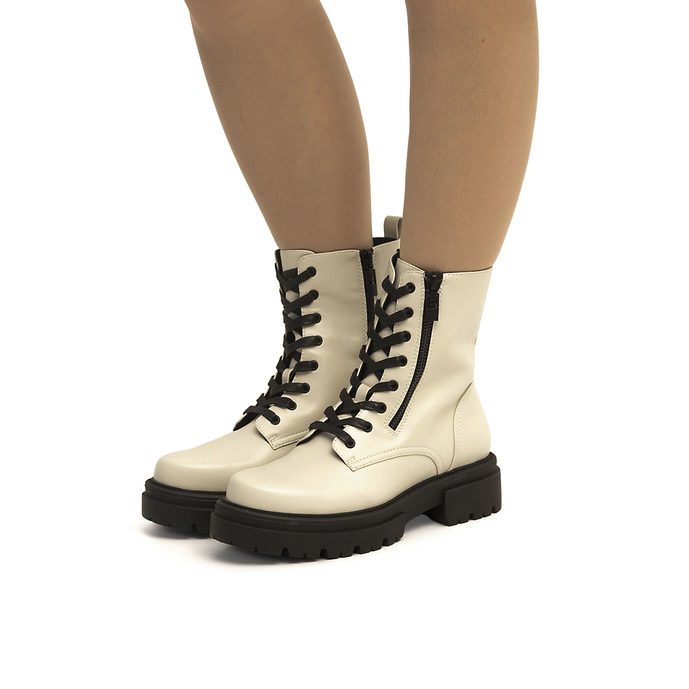 Botines militares store mujer plataforma